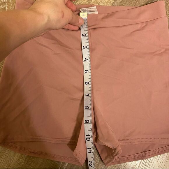 Kelle dance costume mauve pink 3 piece sheer mesh tunic dress shorts top MA - Picture 9 of 12